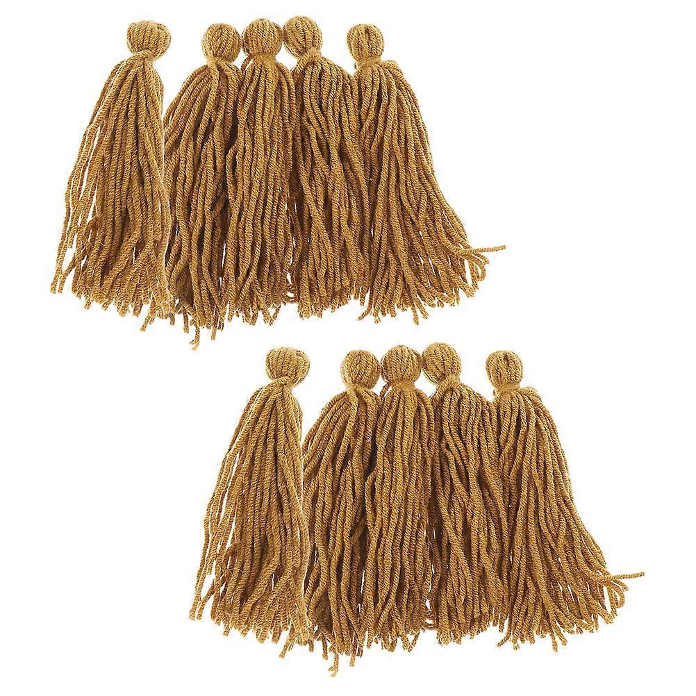 Fish Spawning Mops Breeding Mop for Aquarium Use 10Pcs Coffee Color