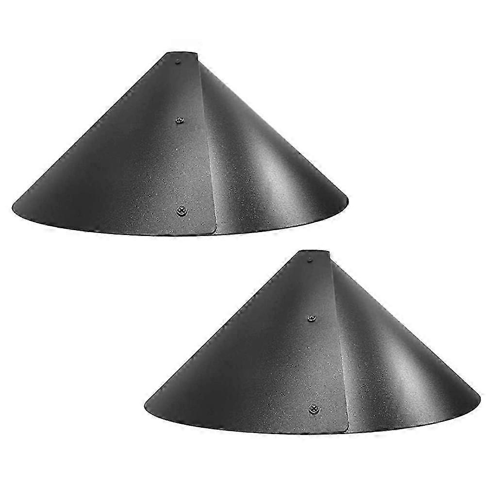 2 Pack 19 Inch Foldable Squirrel Baffle for Bird Feeder Pole