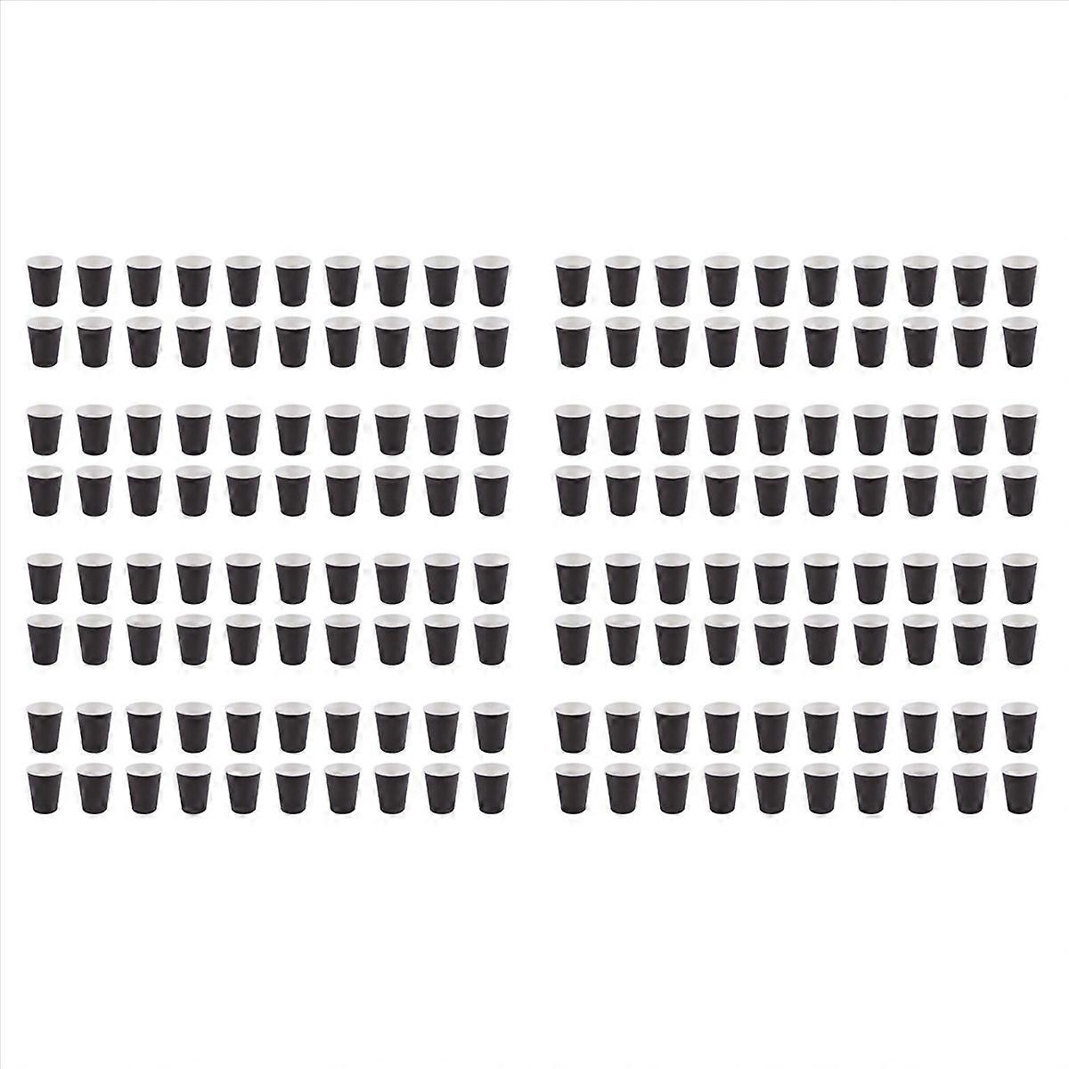 20x Paper Cups Solid Colours Birthday Catering black