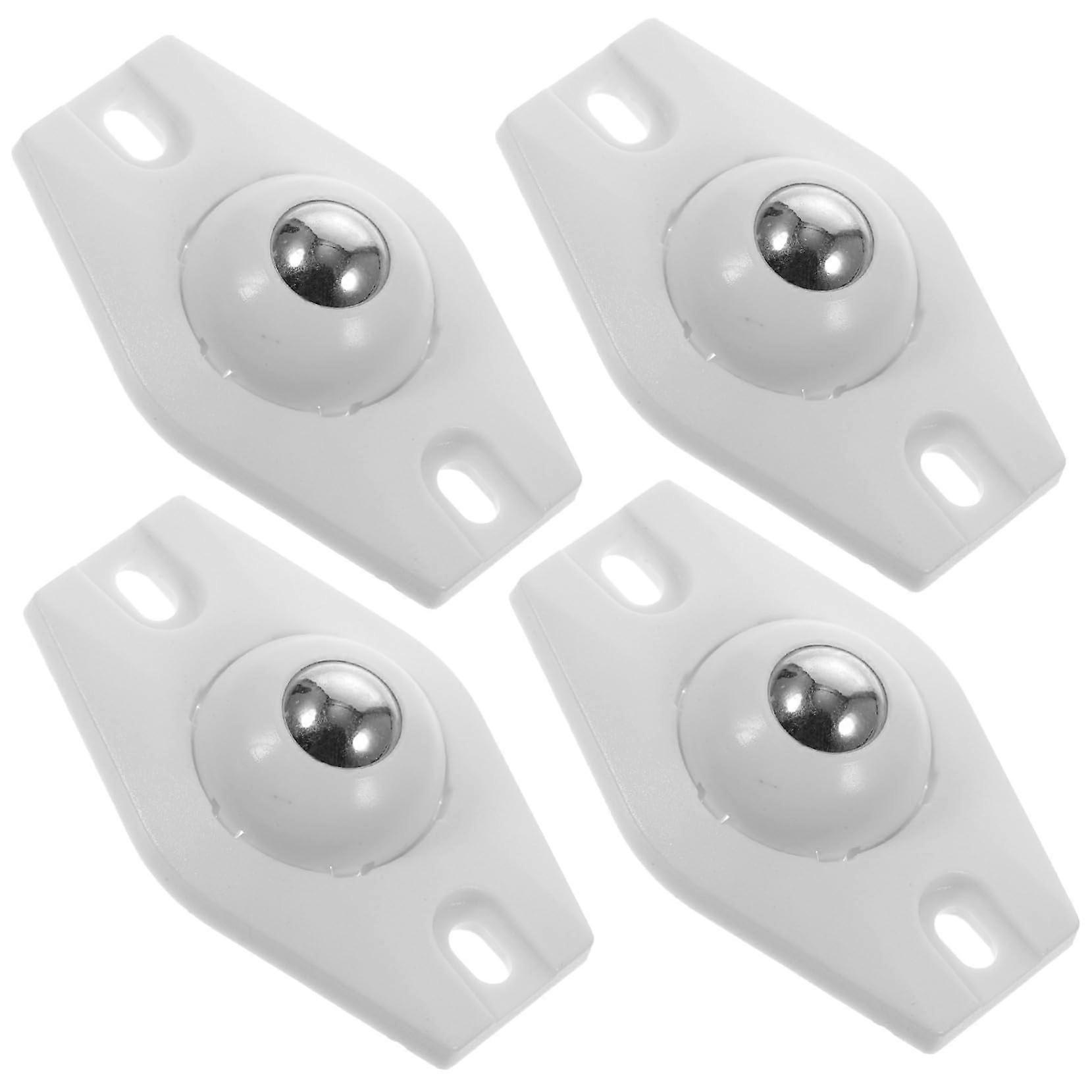 4pcs Self Adhesive Furniture Caster Wheels Silent Rollers for Moving Storage Boxes and Trash Cans
