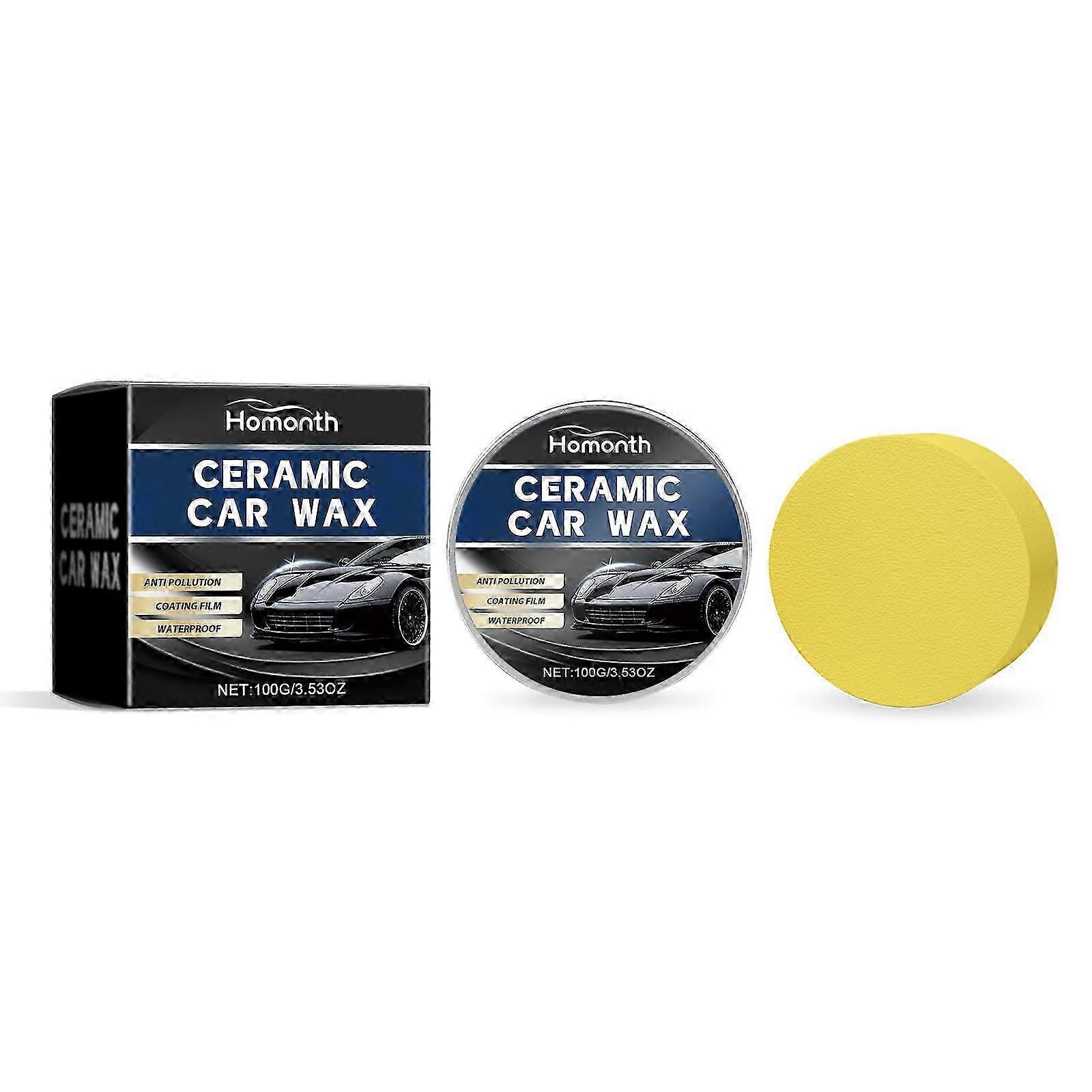 Automotive Scratch Repair Coating Paste  Quick  Easy Car Paint Scratch Remover with Sponge, 100g  Restores Shine, Eliminates Stains  Defects, Prot