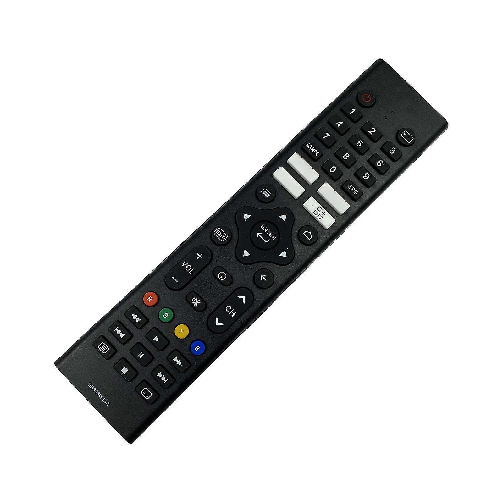 Nonslip Grip Universal Remote Control GB396WJSA Easy Operation ABS Shatter Resistant Quick Battery Change Multicolor