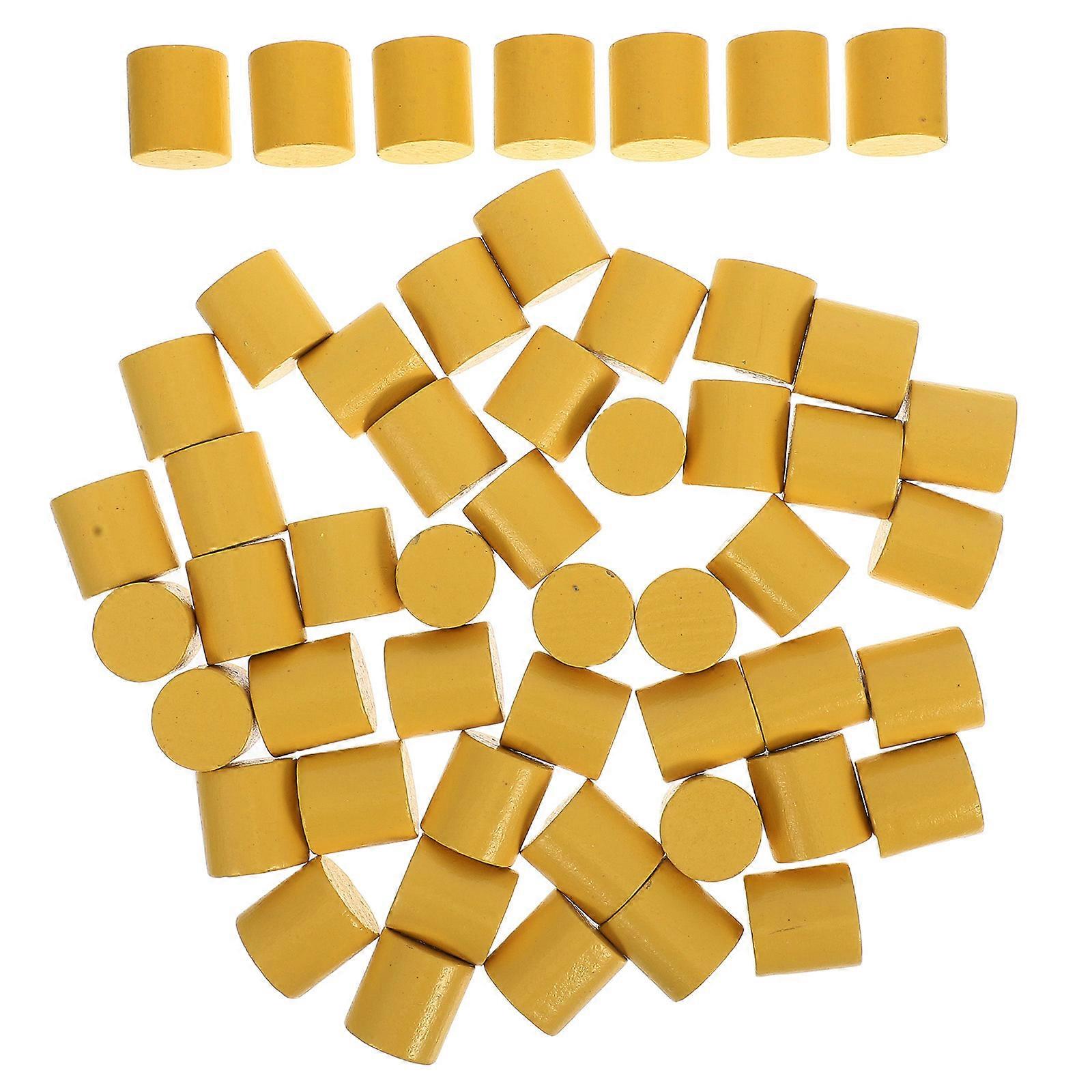 Solid Wood Craft Blocks for DIY Cylindrical Carving 50Pcs Set