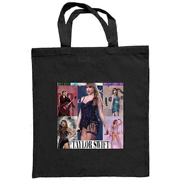 Stoffen tas | Duurzame boodschappentas in stof Taylor Swift Zwart one size
