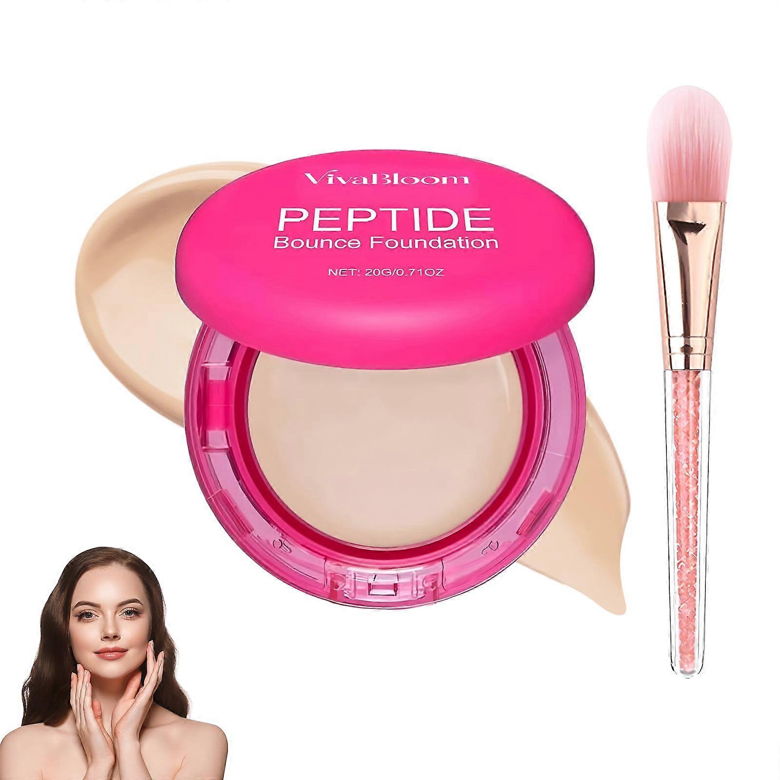 Peptide Bounce Foundation Lightweight Hydrating Skin Tint 0.71oz Long Lasting Buildable Natural Finish