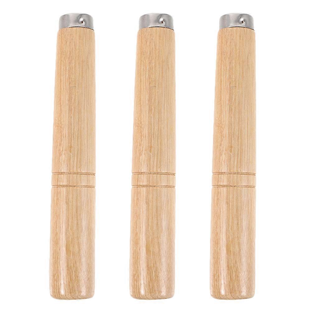 Solid Wood Detachable Handles for Spatula with Antiscald Design and Ergonomic Grip 3pcs Light