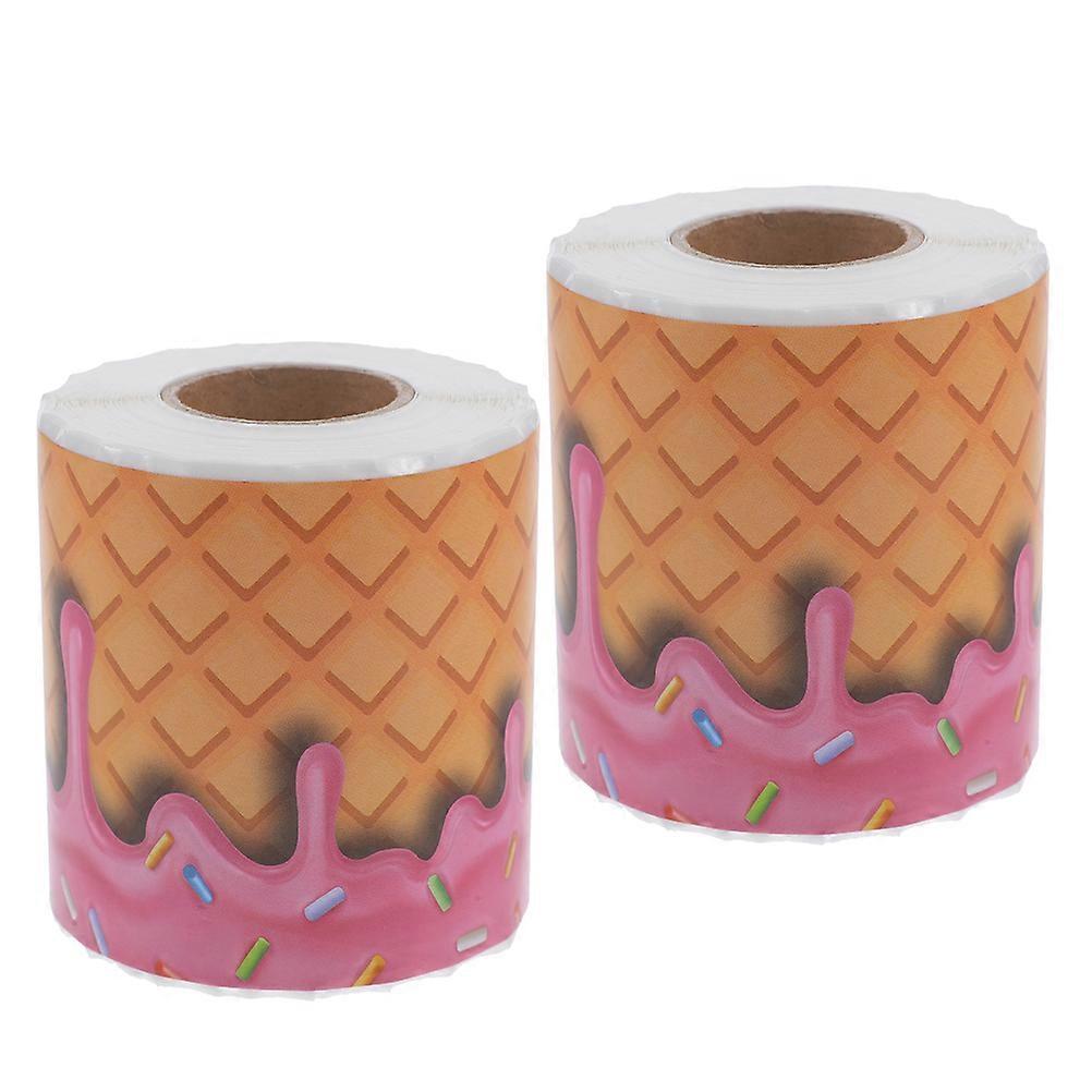 Classroom Bulletin Board Borders Ice Cream Stickers for Decoration 2 Rolls