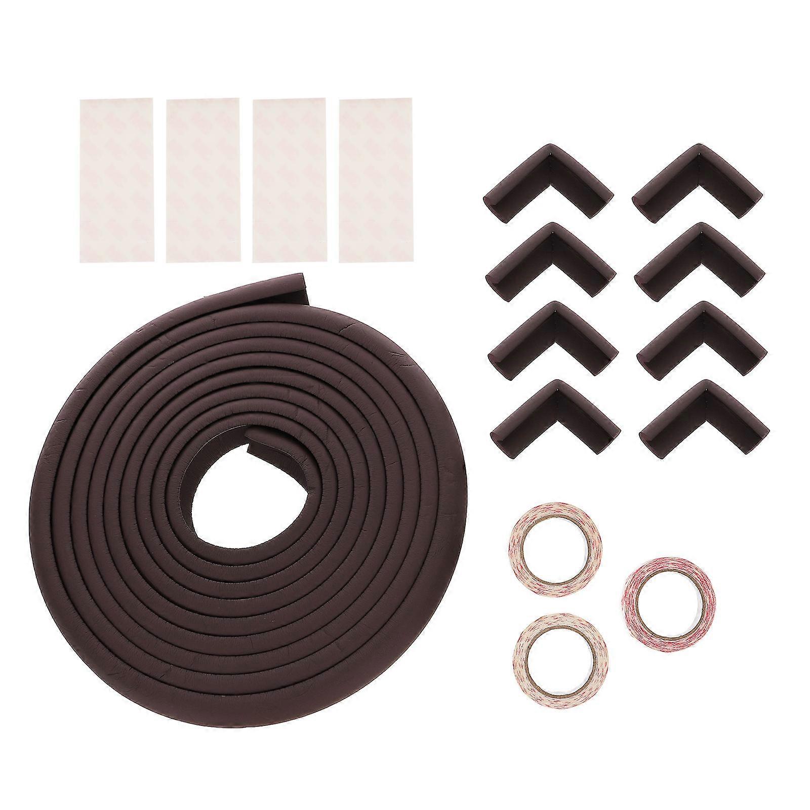 Table Corner Guard Sets for Child Safety 3Sets Brown Baby Edges Guards