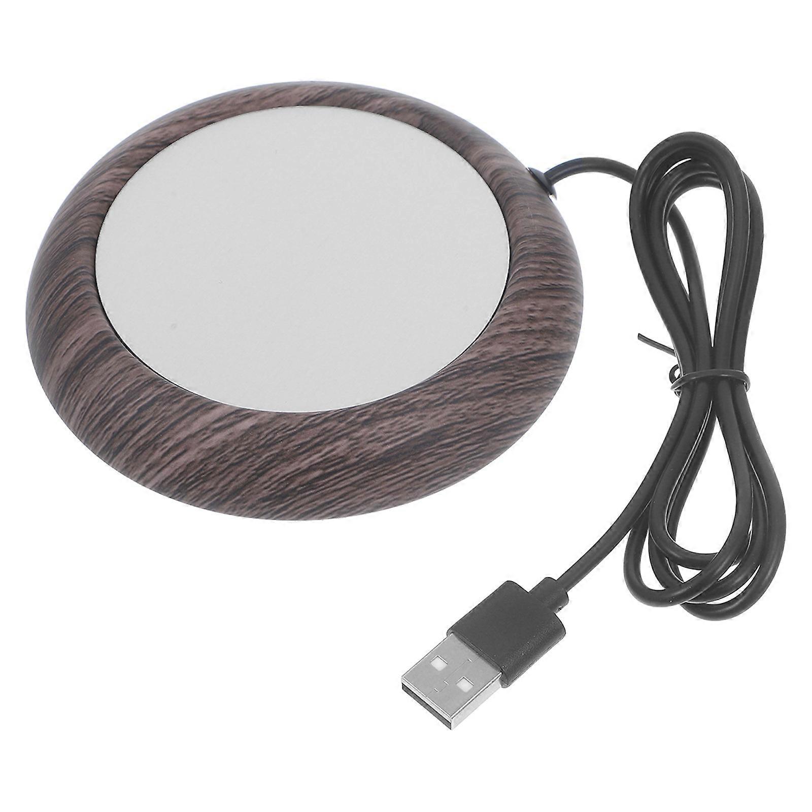 USB Cup Warmer Reusable Electric Heating Coaster for Desk