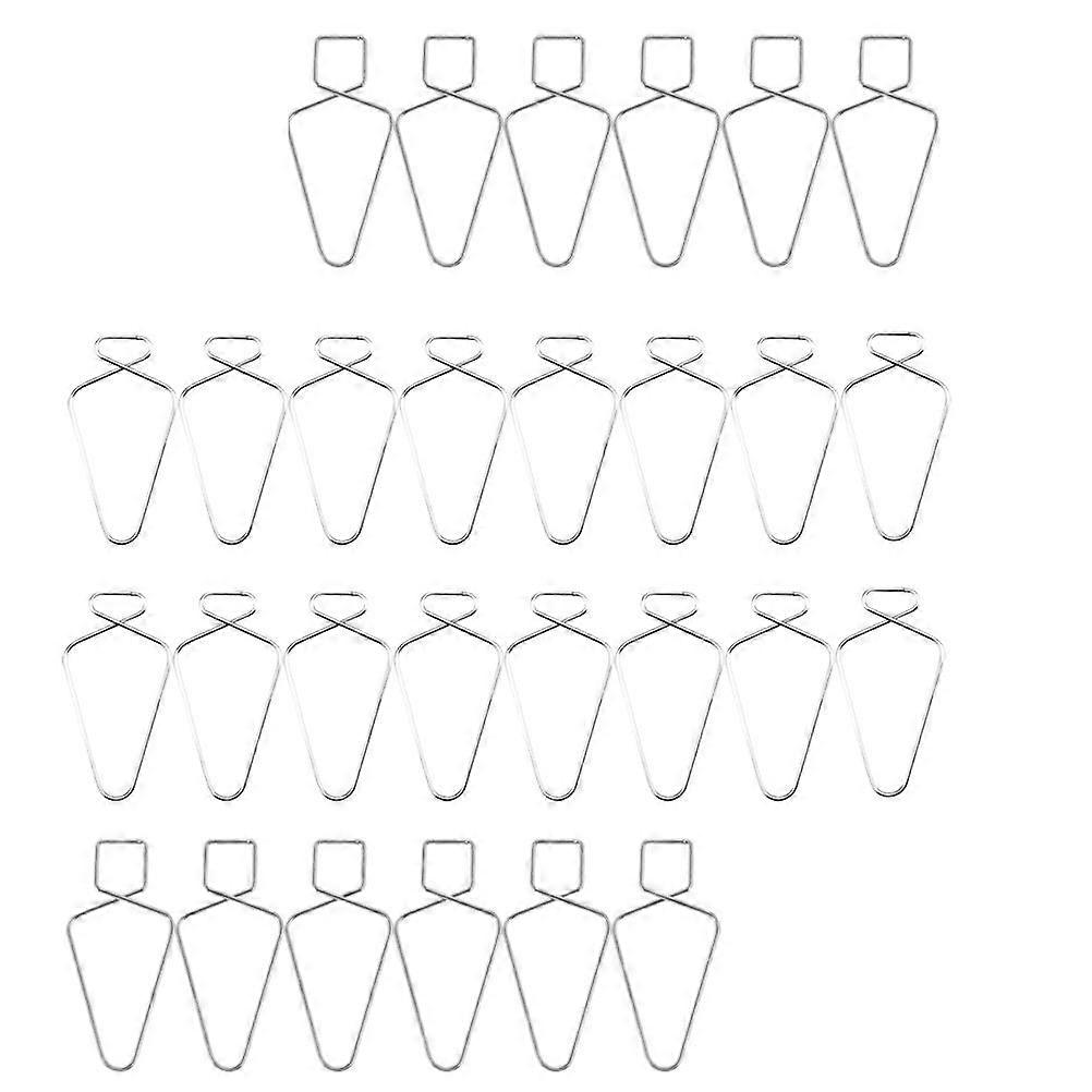 Multi-Purpose Metal Ceiling Hooks for Hanging Objects 200Pcs Silver Hooks