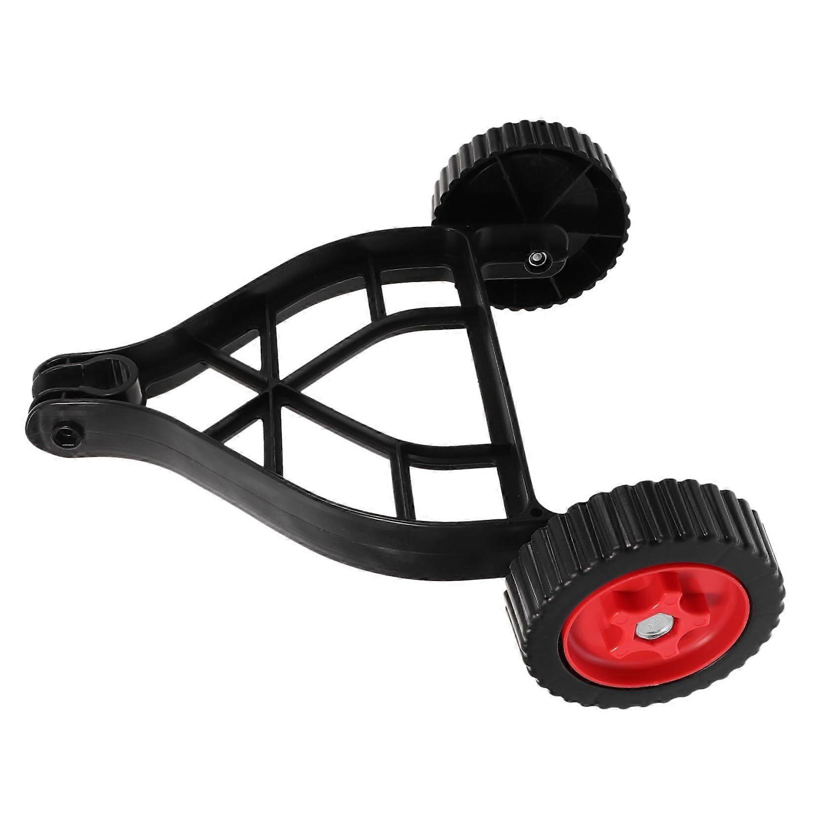 Lawn Mower Wheel Attachment with Adjustable Universal Support for String Trimmer and Garden Maintenance
