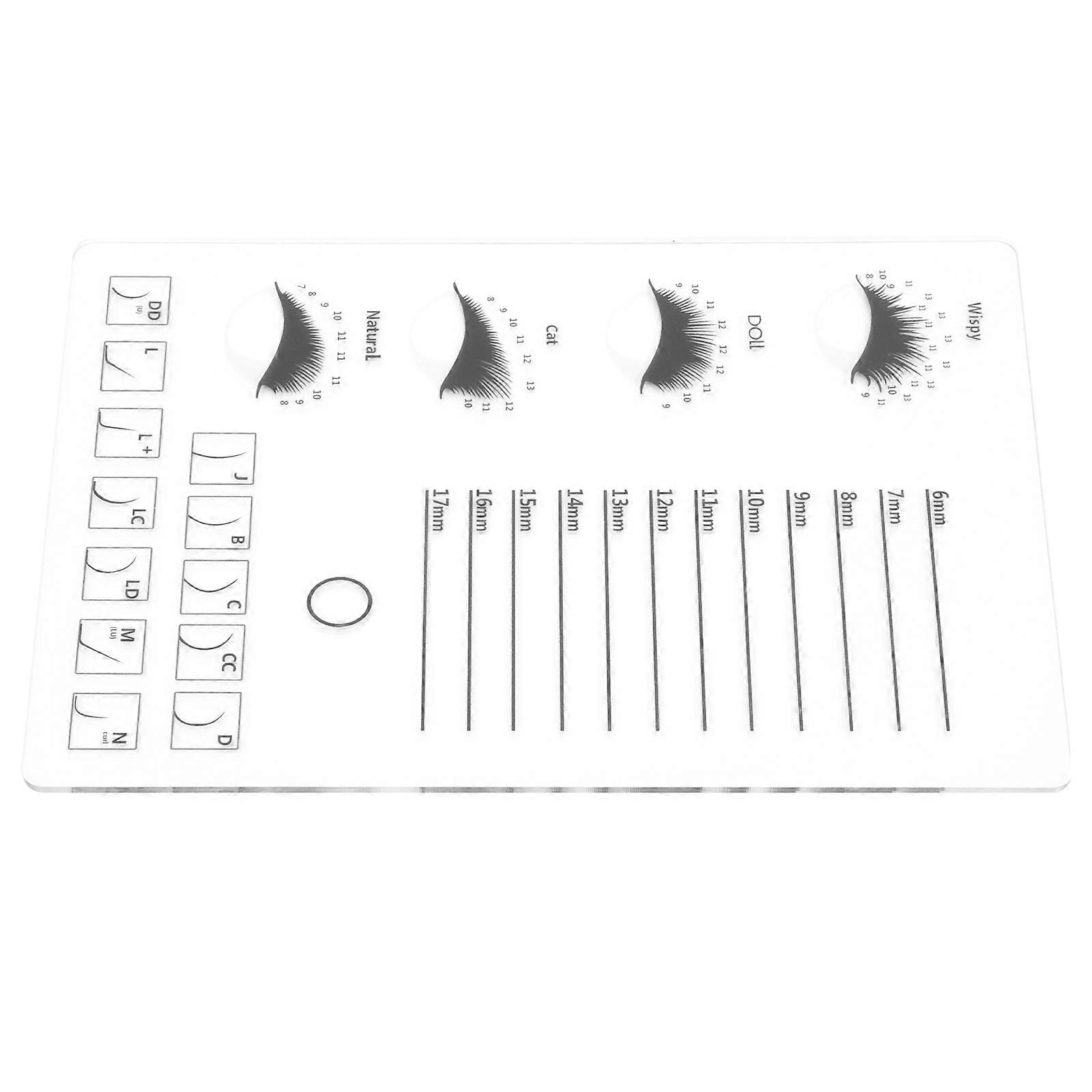 Acrylic Eyelash Display Board for Eyelash Extension Tool 1Pcs Transparent