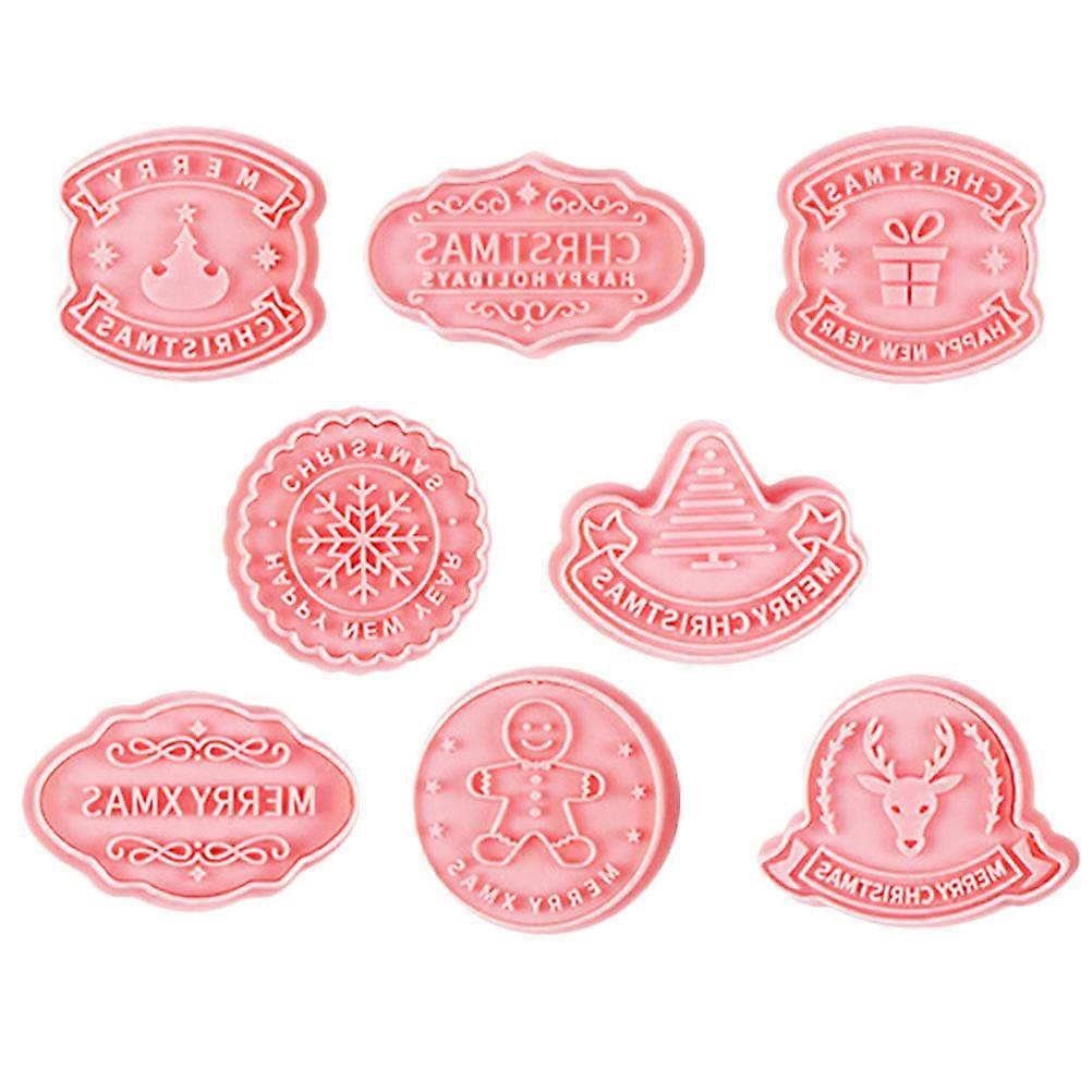Christmas Cookie Mold 8Pcs Cookie Cutters for DIY Baking Fun