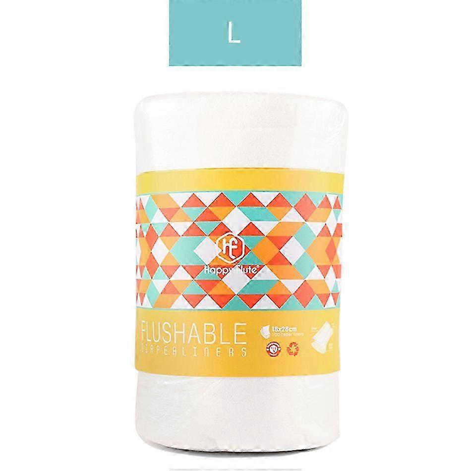 Happyflute Biodegradable & Flushable Nappy Liners Cloth Ddiaper Liners 1 Roll 25-26