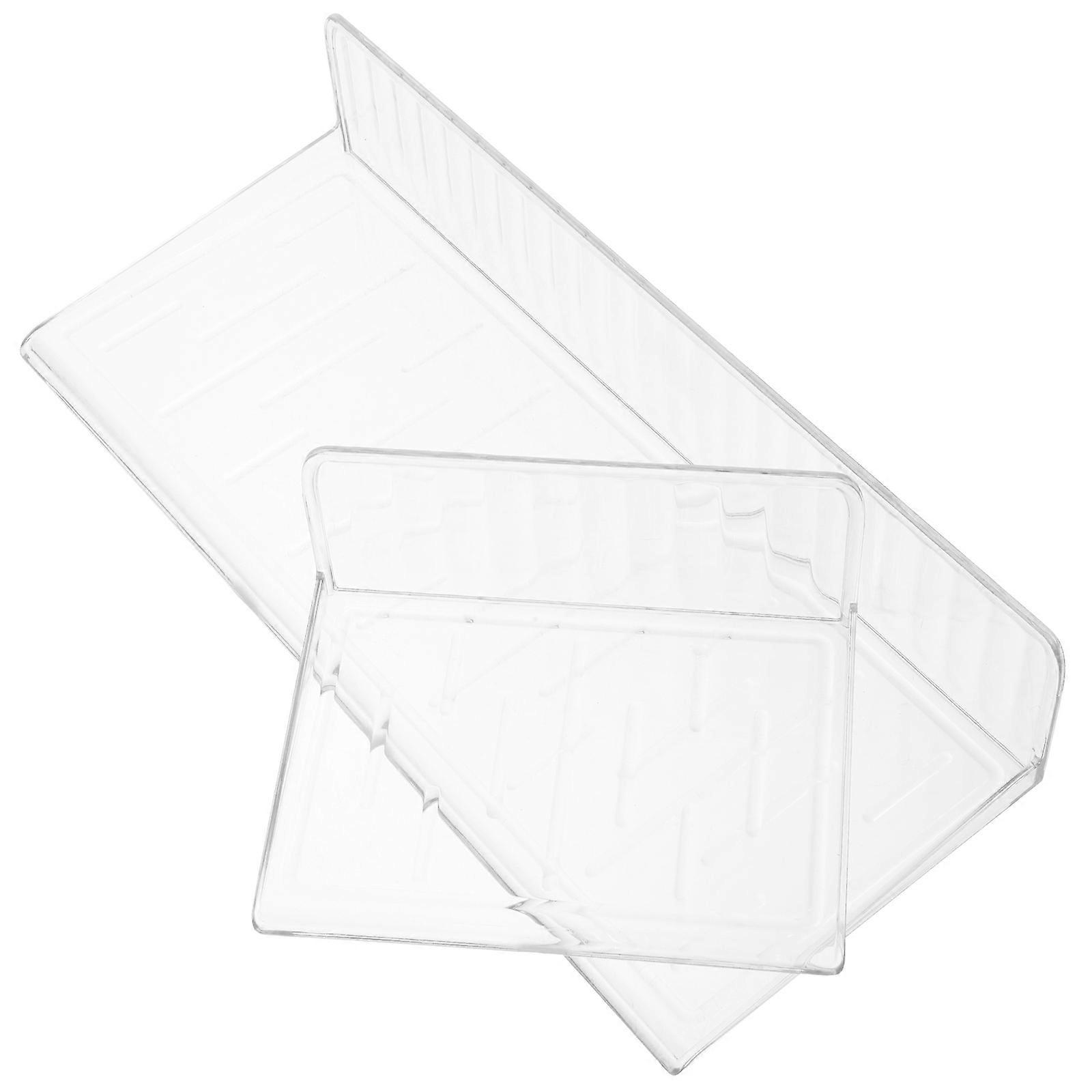 Transparent Wall Shelf for Bathroom Storage 1Set Floating Shelves Pet Material