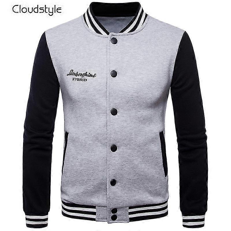26-27 Cloudstyle Men's Casual Slim Fit Baseball Jacket