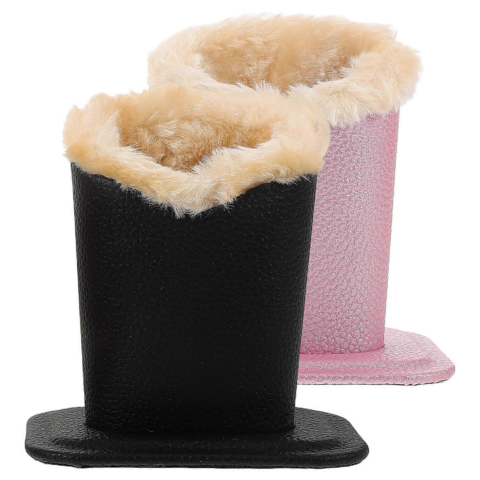 Eyeglass Holder for Desk PU Stand with Soft Plush Lining 8Pcs