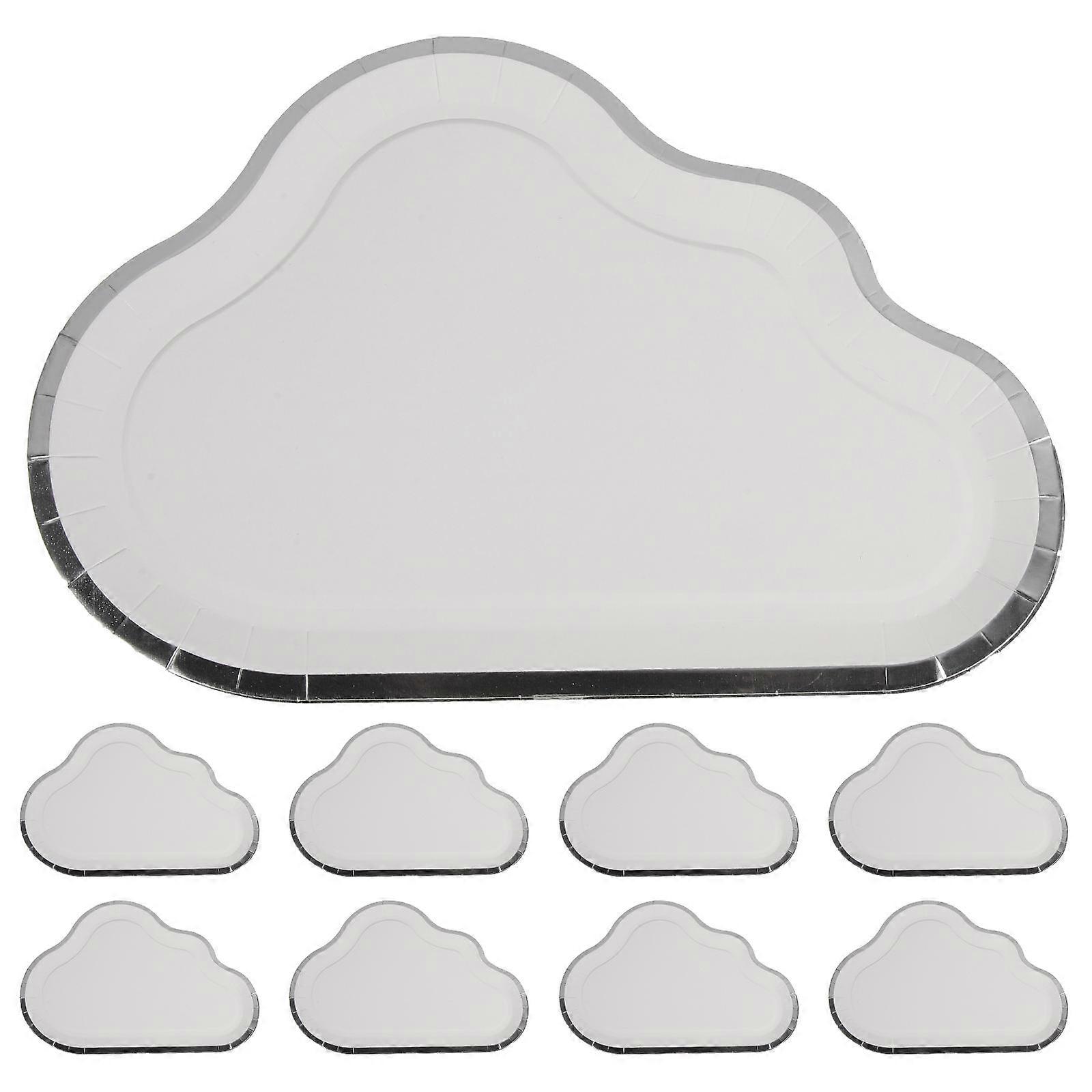 Paper Cloud for Storage 8Pcs Set White