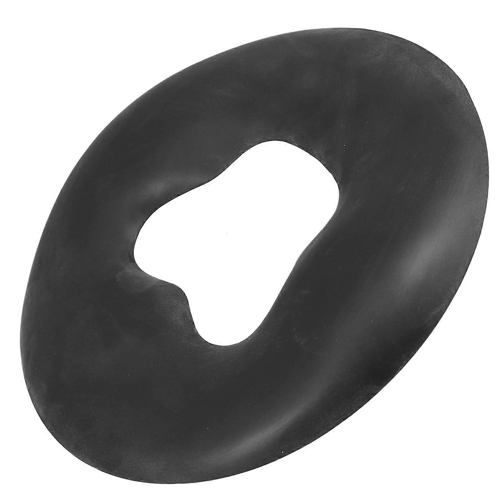 Silicone Face Pillow for Massage Bed Soft Spa Cushion Black Comfortable Face Support Easy Clean