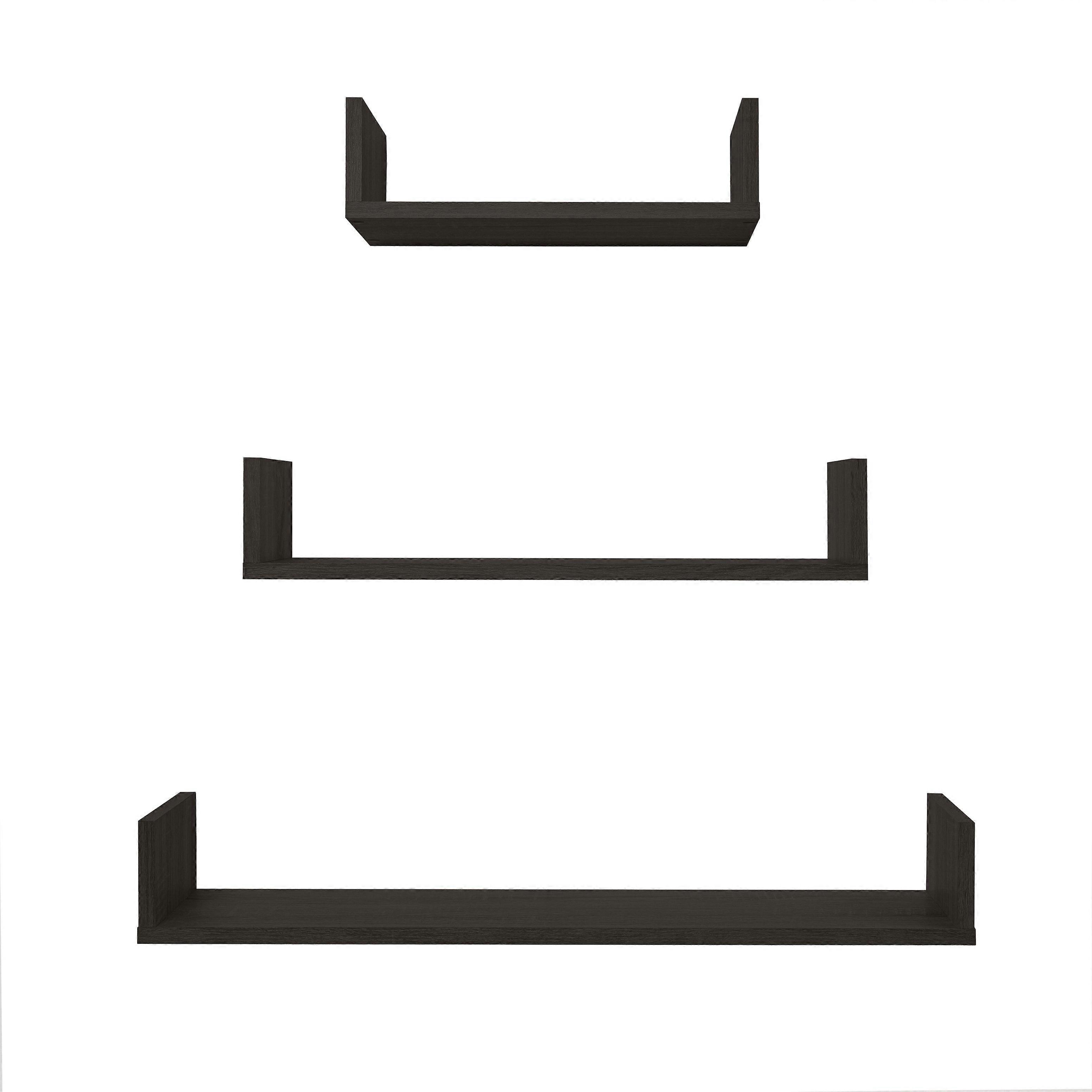 Oslo Three Piece Shelf Kit (Nordic Ash) Wall Shelves