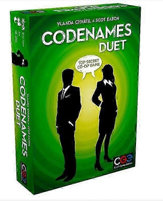 Codenames Duet -lautapeli, pulma- ja strategiakorttipeli