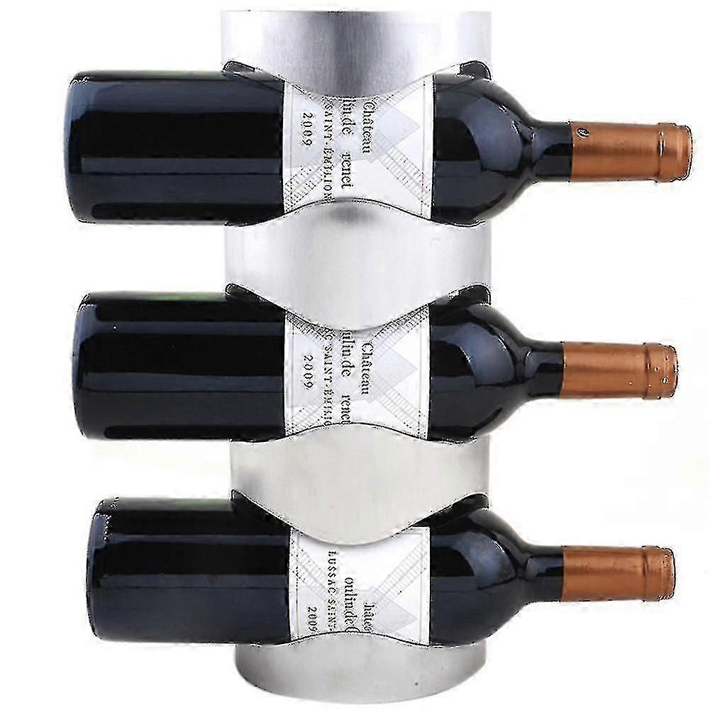 Wall Mounted Stainless Steel Wine Rack Bottle Holder Display