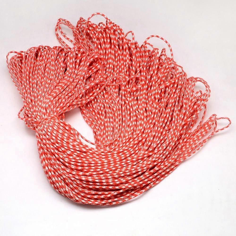 Polyester & Spandex Cord Ropes 1 Inner Core Orange Red 2mm about 109.36 yards(100m)/bundle
