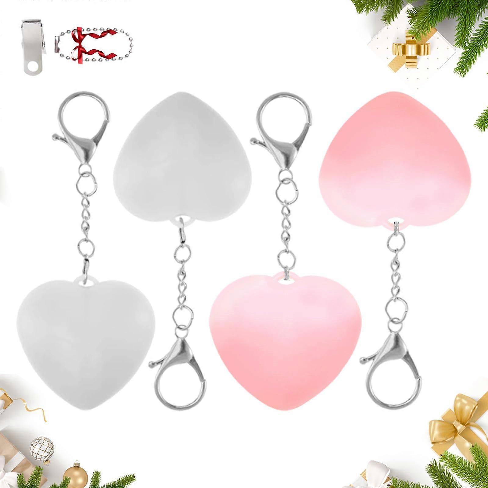 Rechargeable HeartShaped Purse Light with Touch Sensor, Automatic Bag Lighting for Wallets and Totes, 4PCSA+B