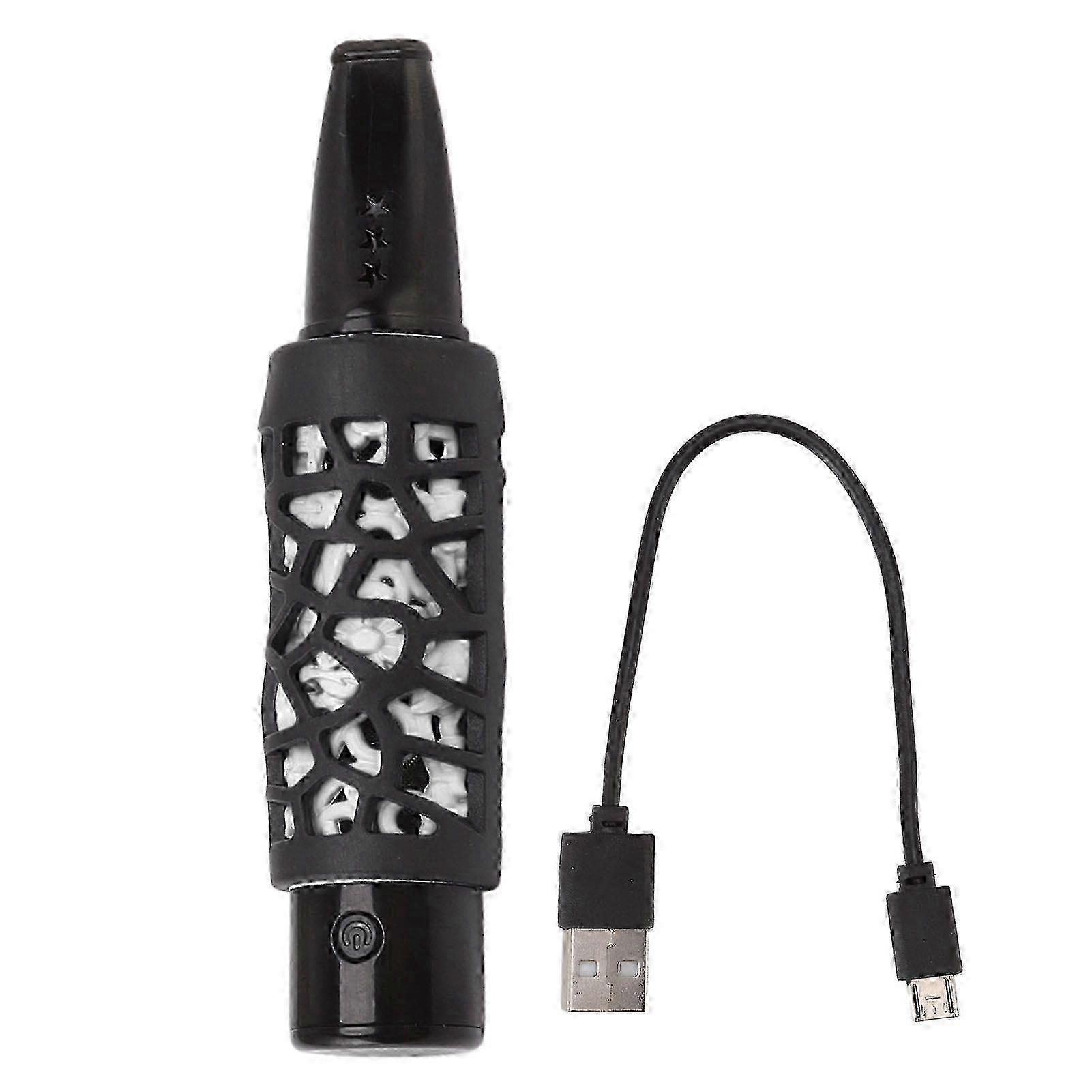 Multifunctional Cigarette Holder Ashless Rechargeable Cigarette Luminous Cigarette Ashtray Holder with Ignition Function White