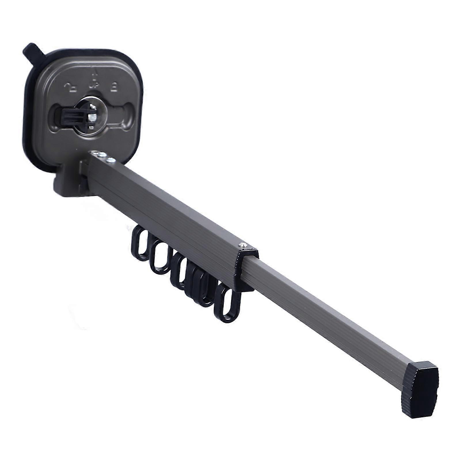 Wall Mounted Clothes Drying Rack with Strong Suction Cups, Folding Aluminum Alloy Laundry Rack