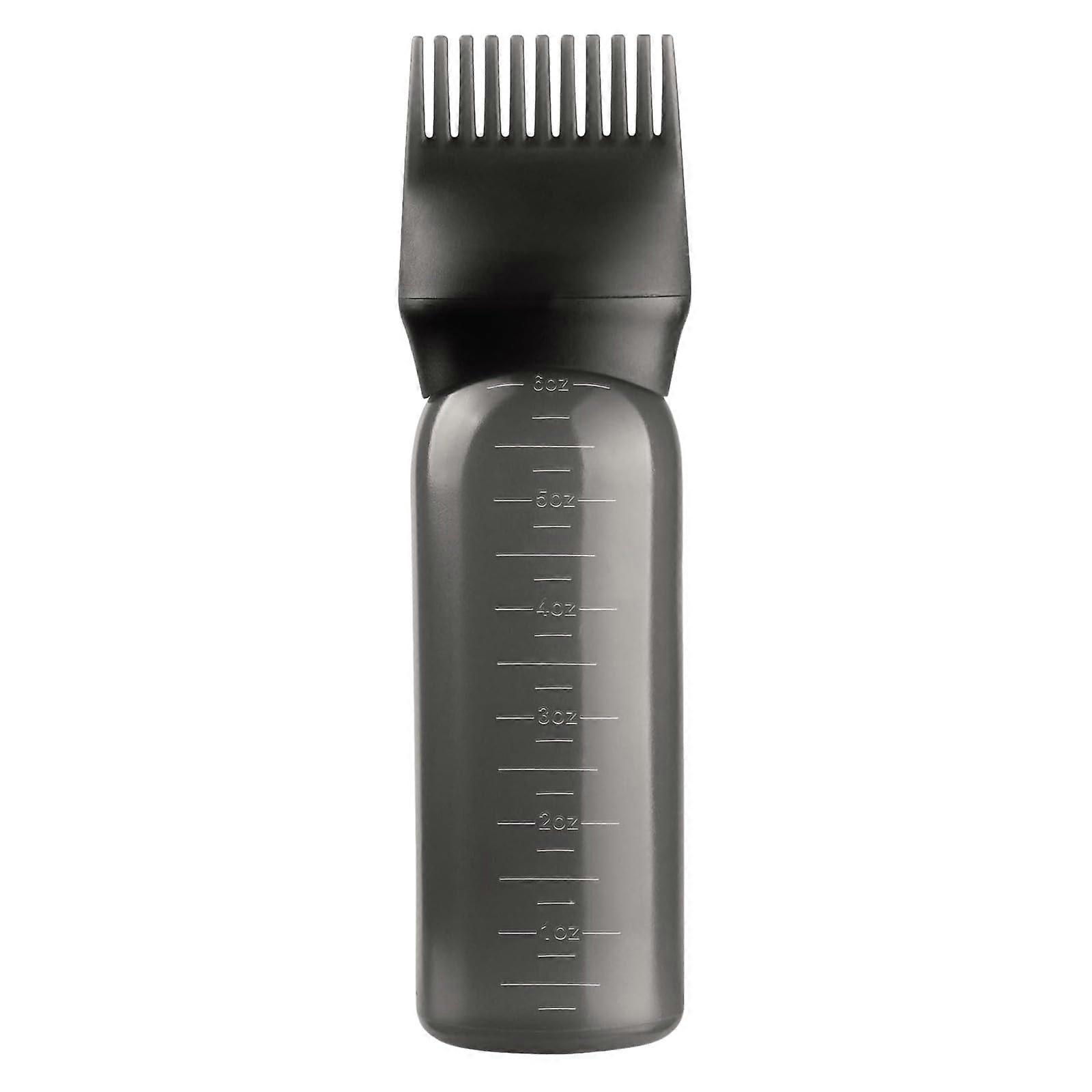 Hair Dye Applicator Bottle with Root Comb and Measuring Scale for Precise Hair Coloring