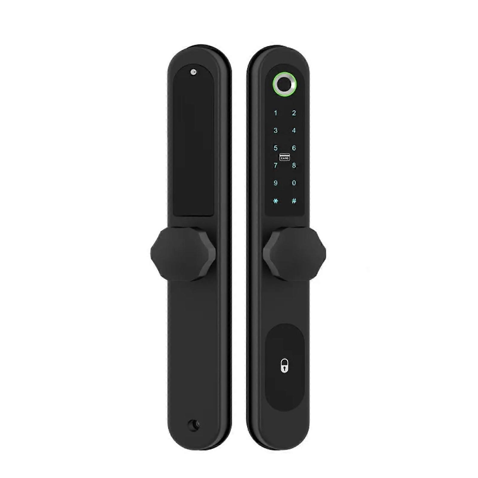 Smart Fingerprint Door Lock Waterproof Biometric Pull Push Sliding Door with App Control