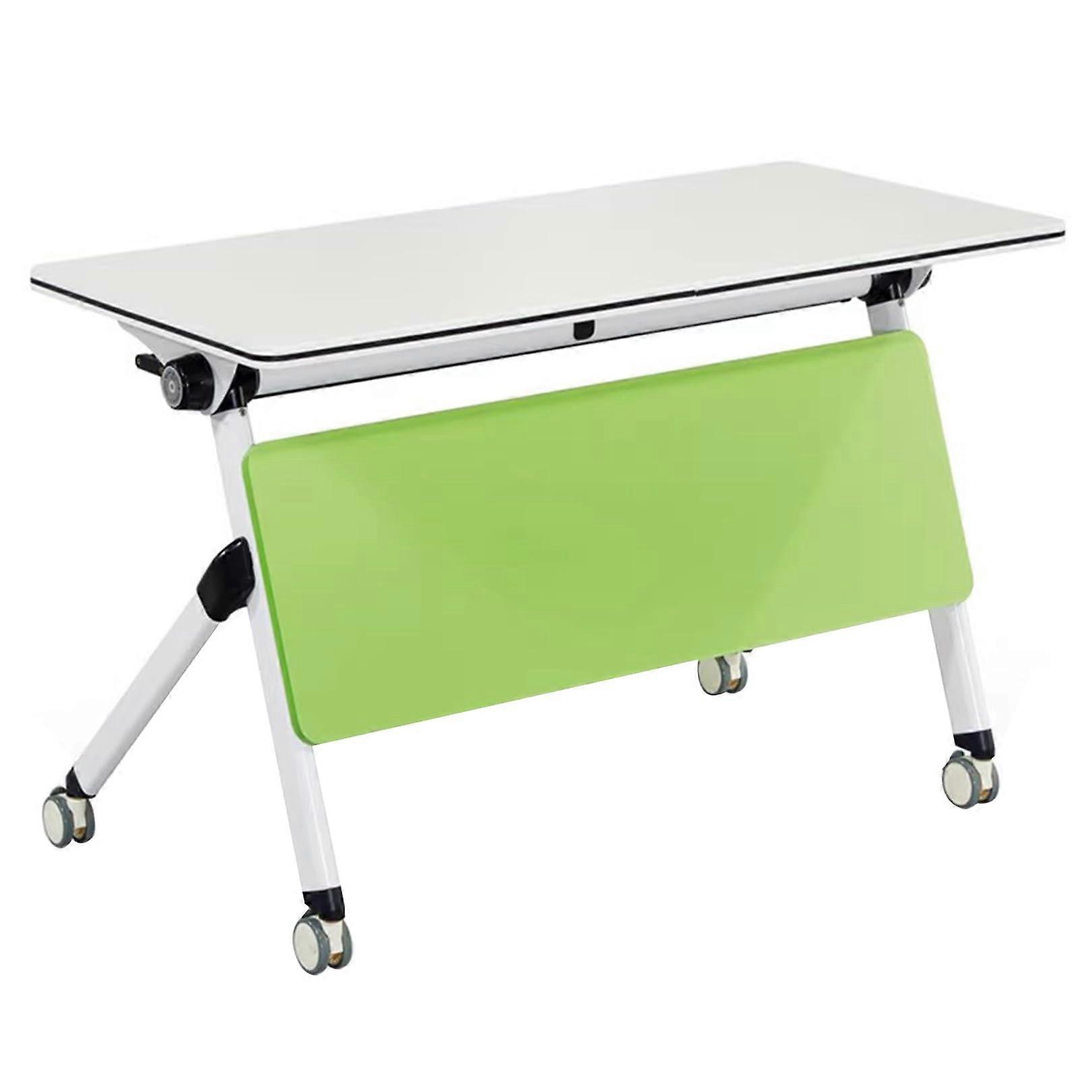 Folding Conference Table with Wheels, Adjustable Office Meeting Table, SpaceSaving Training Room Design