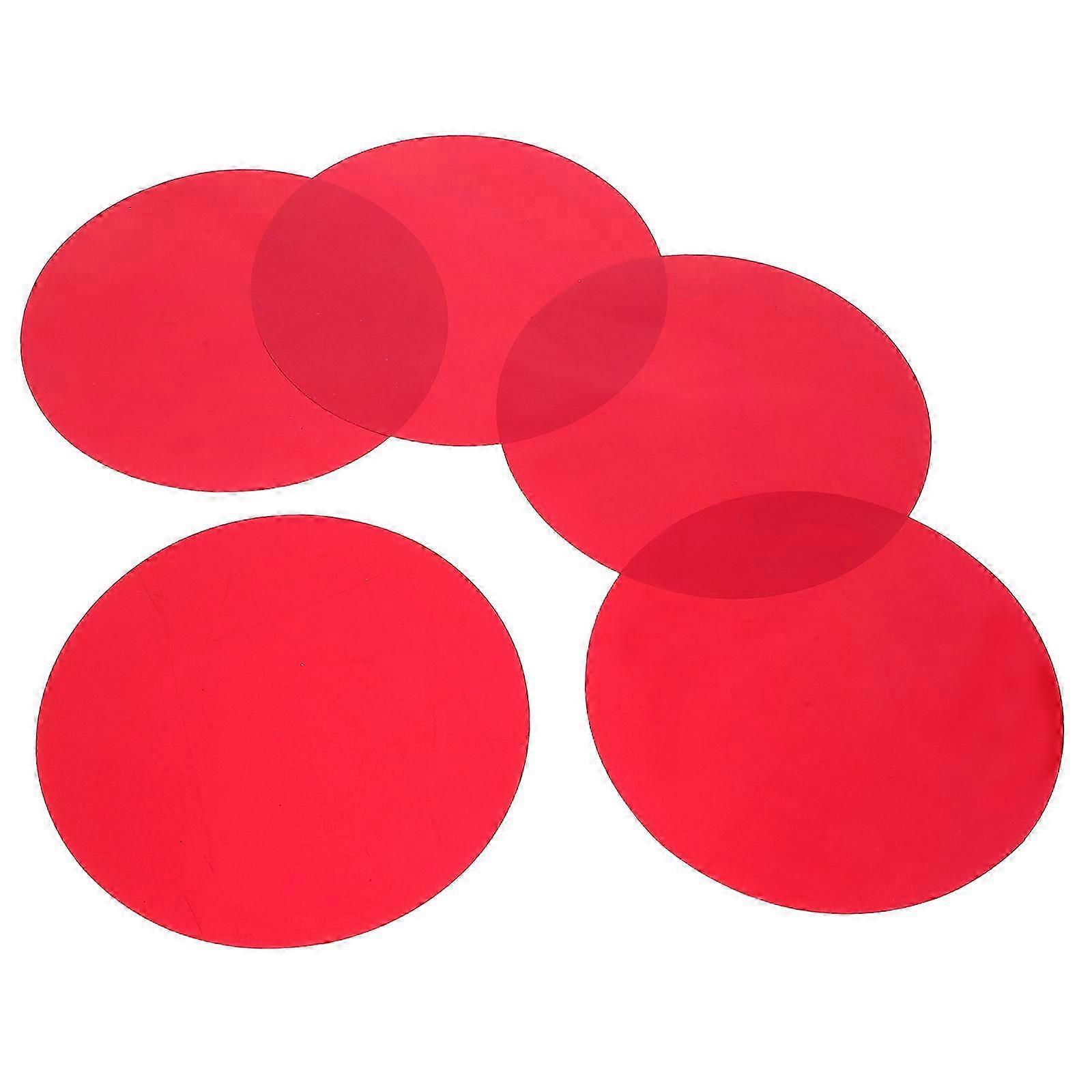 Self-Adhesive Red Light Diffuser Film for Home Lighting Use with 5Pcs Sheets