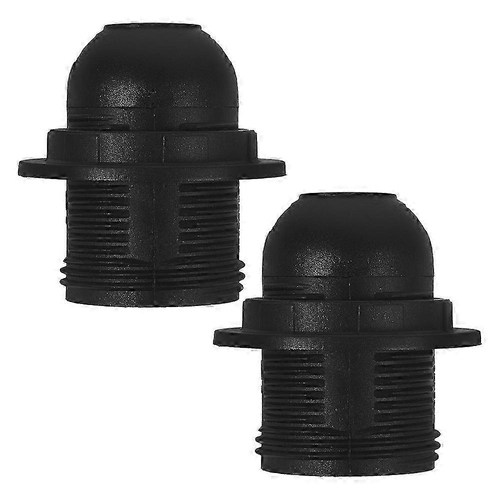 Light Sockets E26 Lamp Holder for 2Pcs Black Medium Screw Replacement