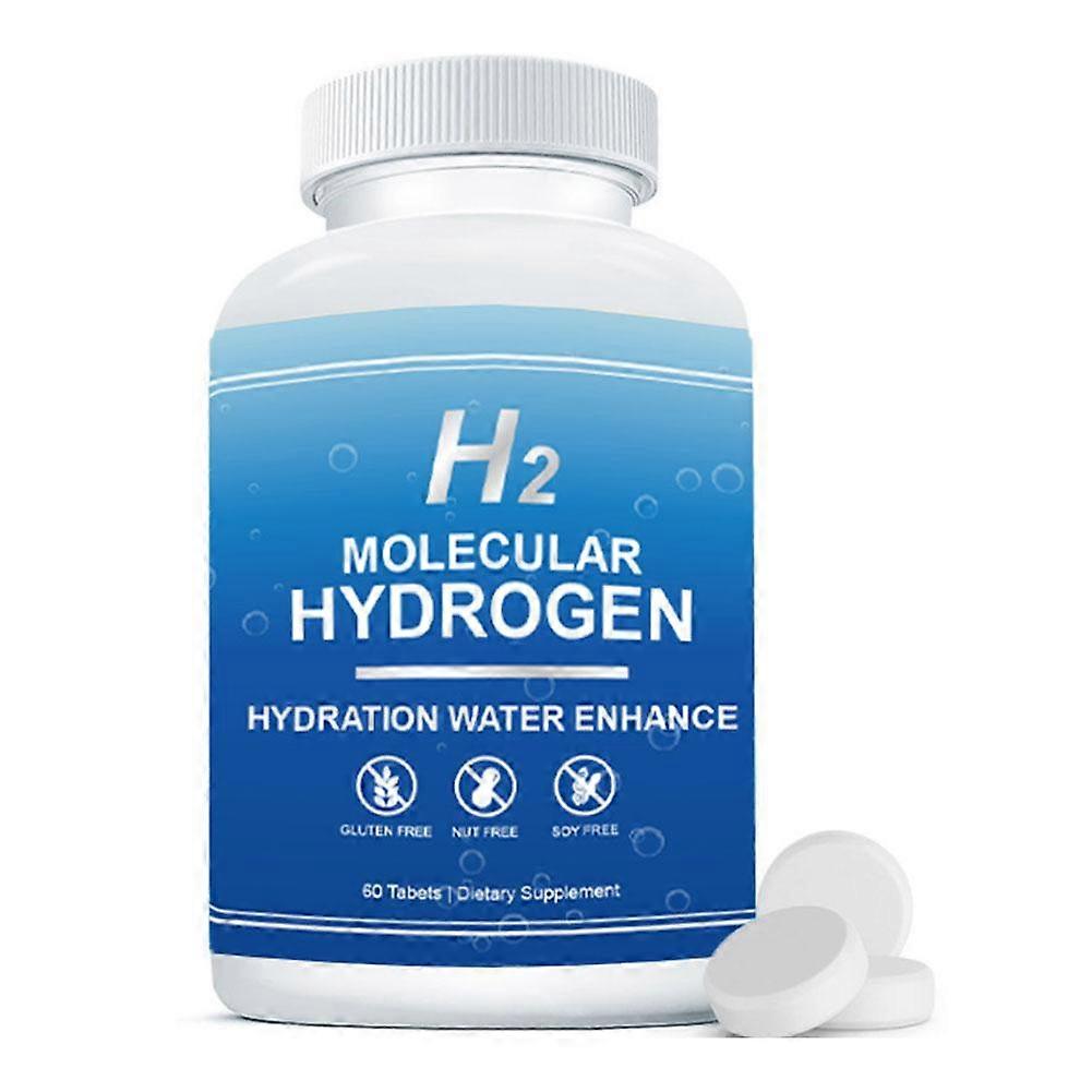 Hydrogen Hydration Effervescent Tablets 60pcs Electrolytes Sugar Free
