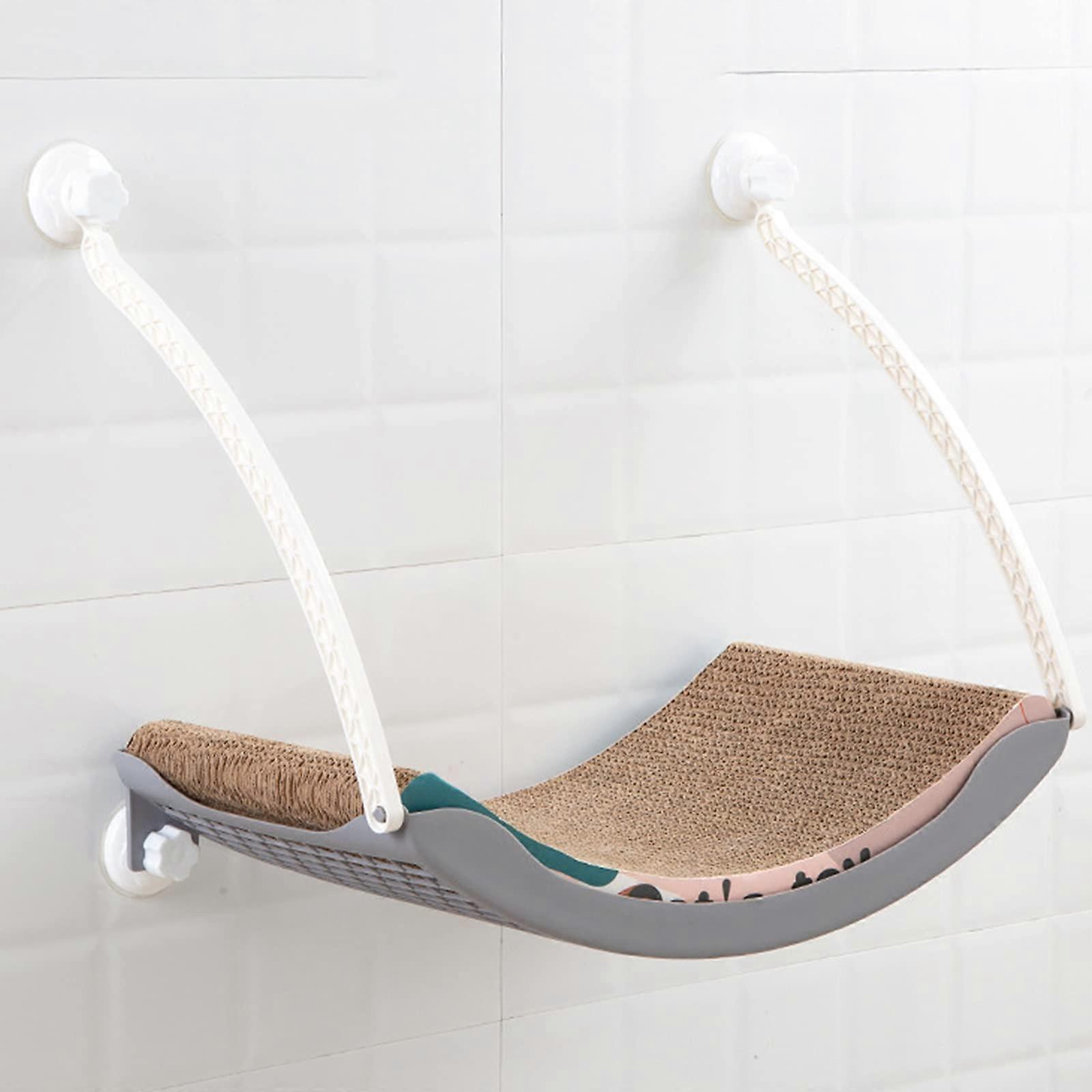 Cat Window Perch and Hammock Bed with Strong Suction Cups, 33 lbs Capacity, Easy Installation