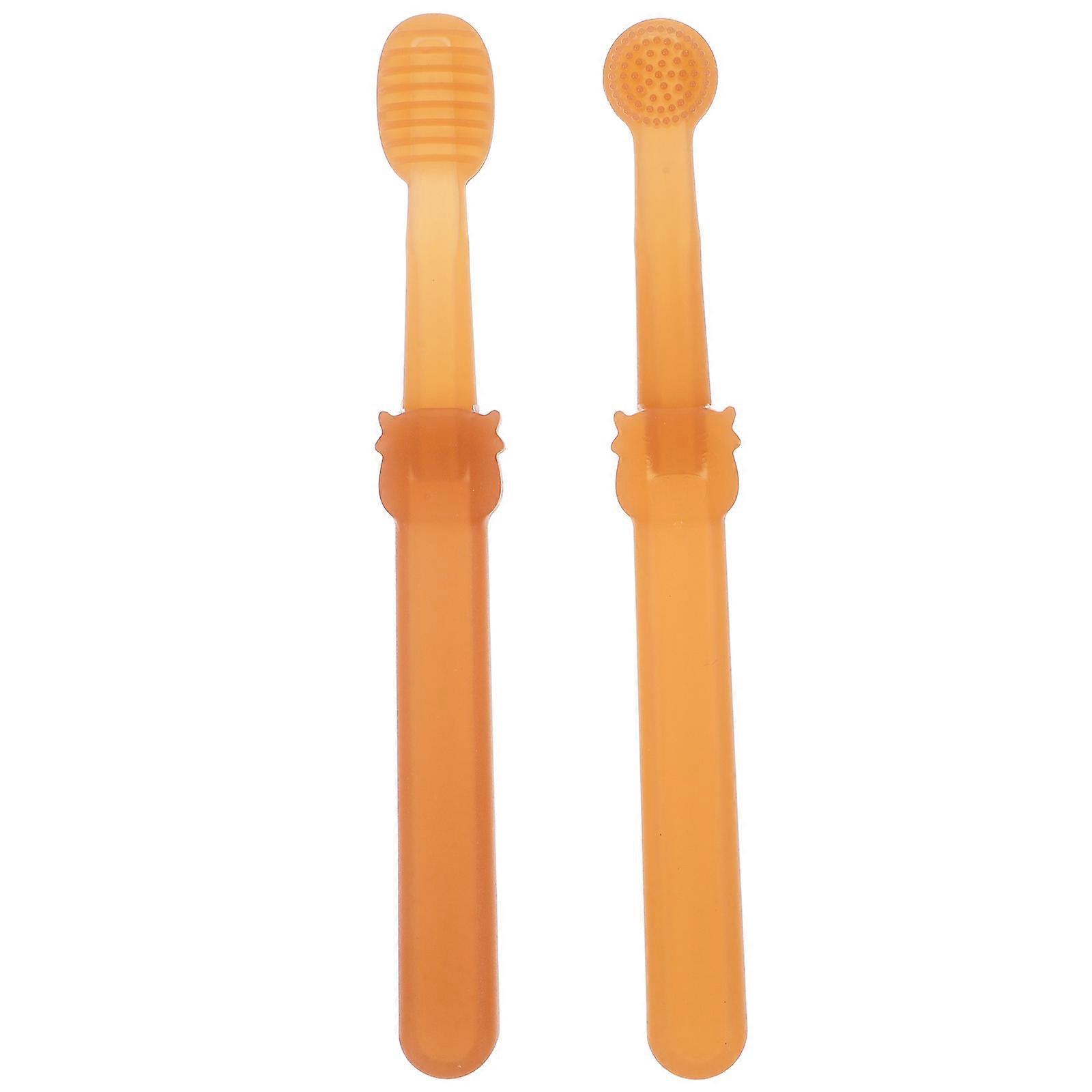 Cat Tooth Brushing Kit Silicone Toothbrush for Dog Teeth Cleaning 1Set