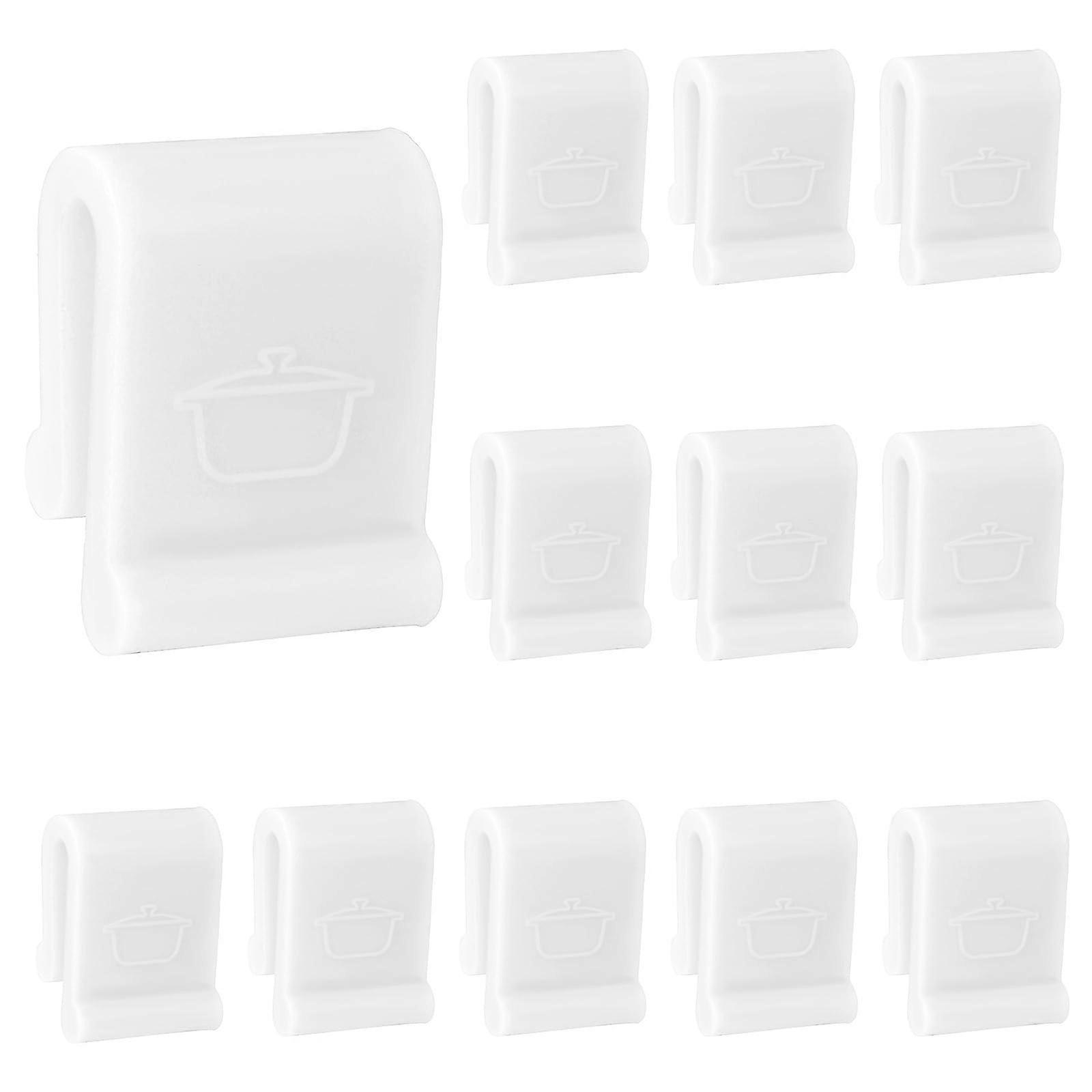 12pcs Dutch Oven Lid Protector Clips, ScratchResistant Silicone Cookware Bumpers for Stacking