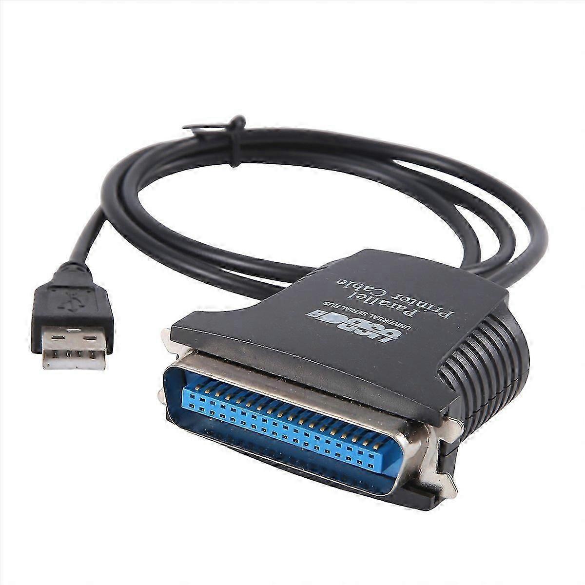 Parallel Port DB36 Printer USB Converter Adapter Black