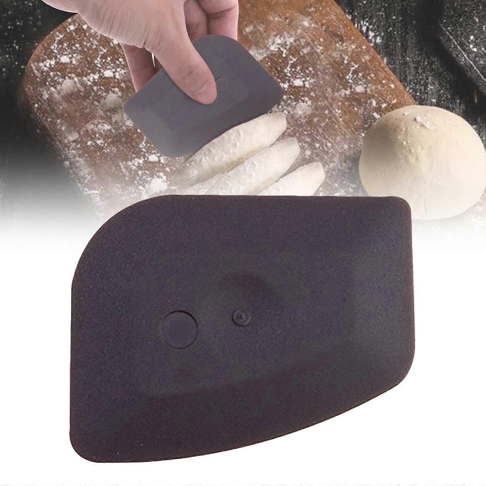 Non-Scratch Pan Scraper Set, Multi-Function Kitchen Scraper Tool, Sturdy Plastic Dish Scraper, Brown, 2.36x2.95 Inch (1 Pc)