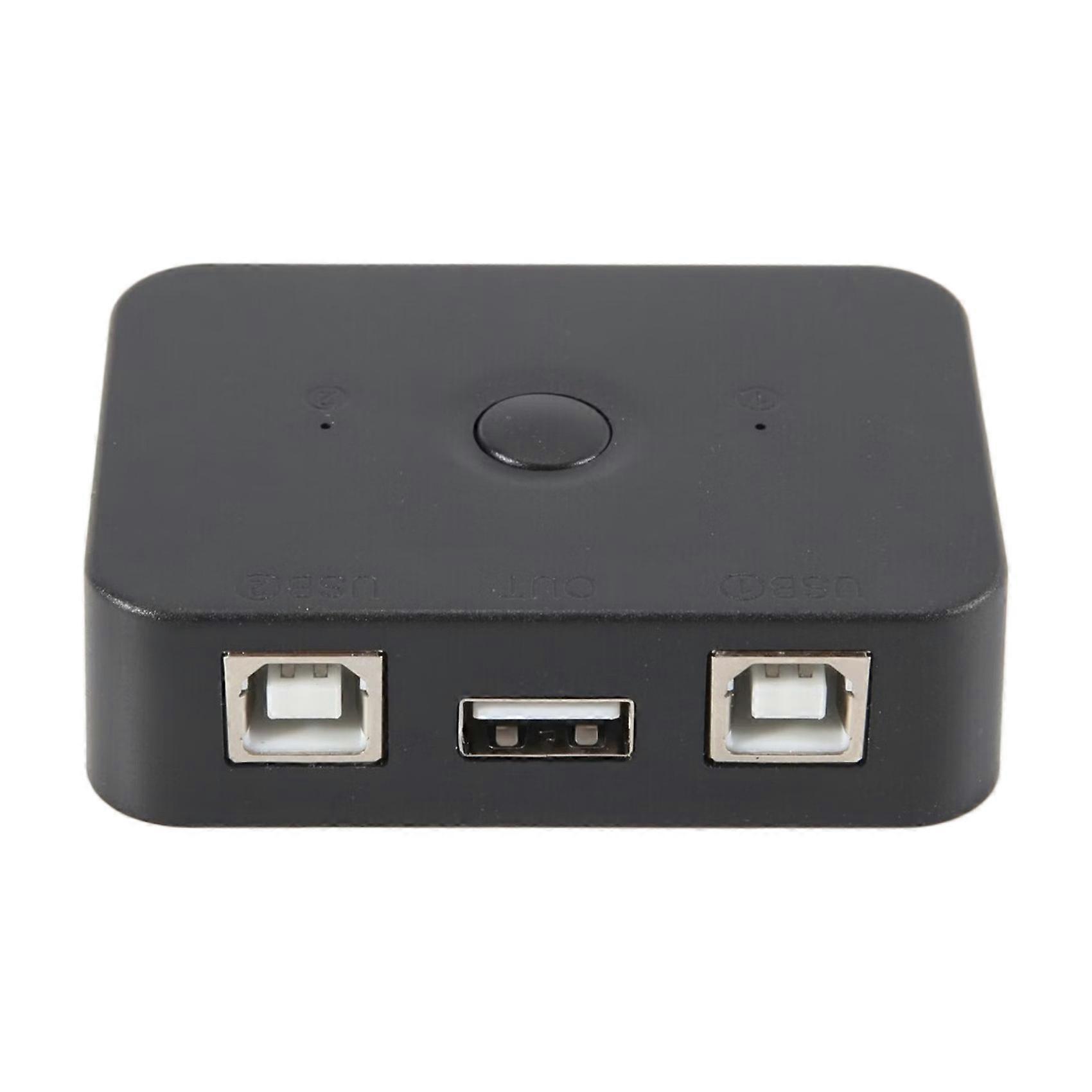 USB Printer Sharer Device 2 Ports USB2.0 Selector Printer Sharing Peripheral for Printer USB Splitter Sharing Printer