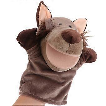 Lalki ręczne dla dzieci Pluszowa figurka wilka Wypchane lalki ręczne Zwierzę Hand Puppet Pluszowa zabawka wilka