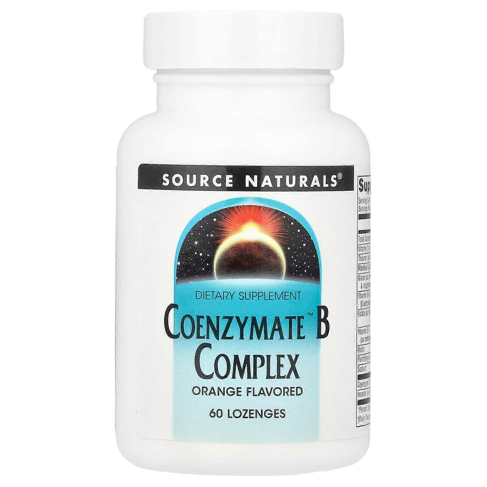 Source Naturals, Coenzymate B Complex, Orange, 60 Lozenges