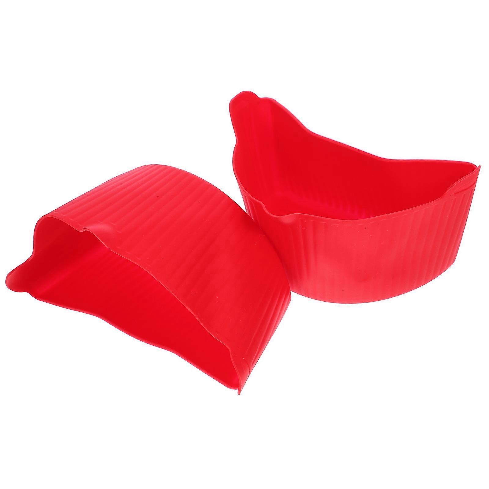 2Pcs Multi-function Cooker Liner Slow Cooker Divider Household Silicone Insert Cooking Accessory