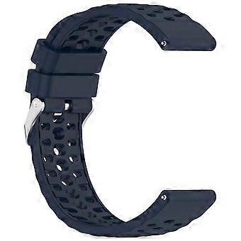 INF Silikone Udskiftningsrem Kompatibel med Huami Amazfit Active3 Premium 20mm Perforeret med Stål