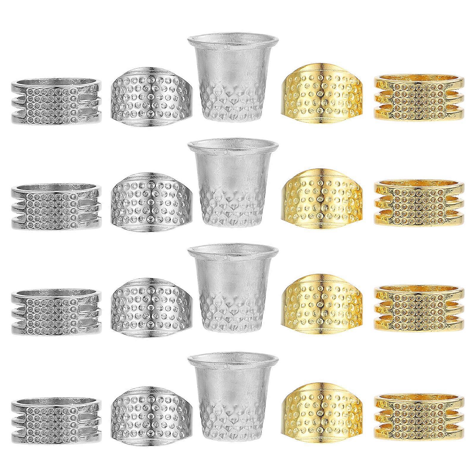 Sewing Finger Protector Copper Thimble for Hand Sewing 40Pcs Set