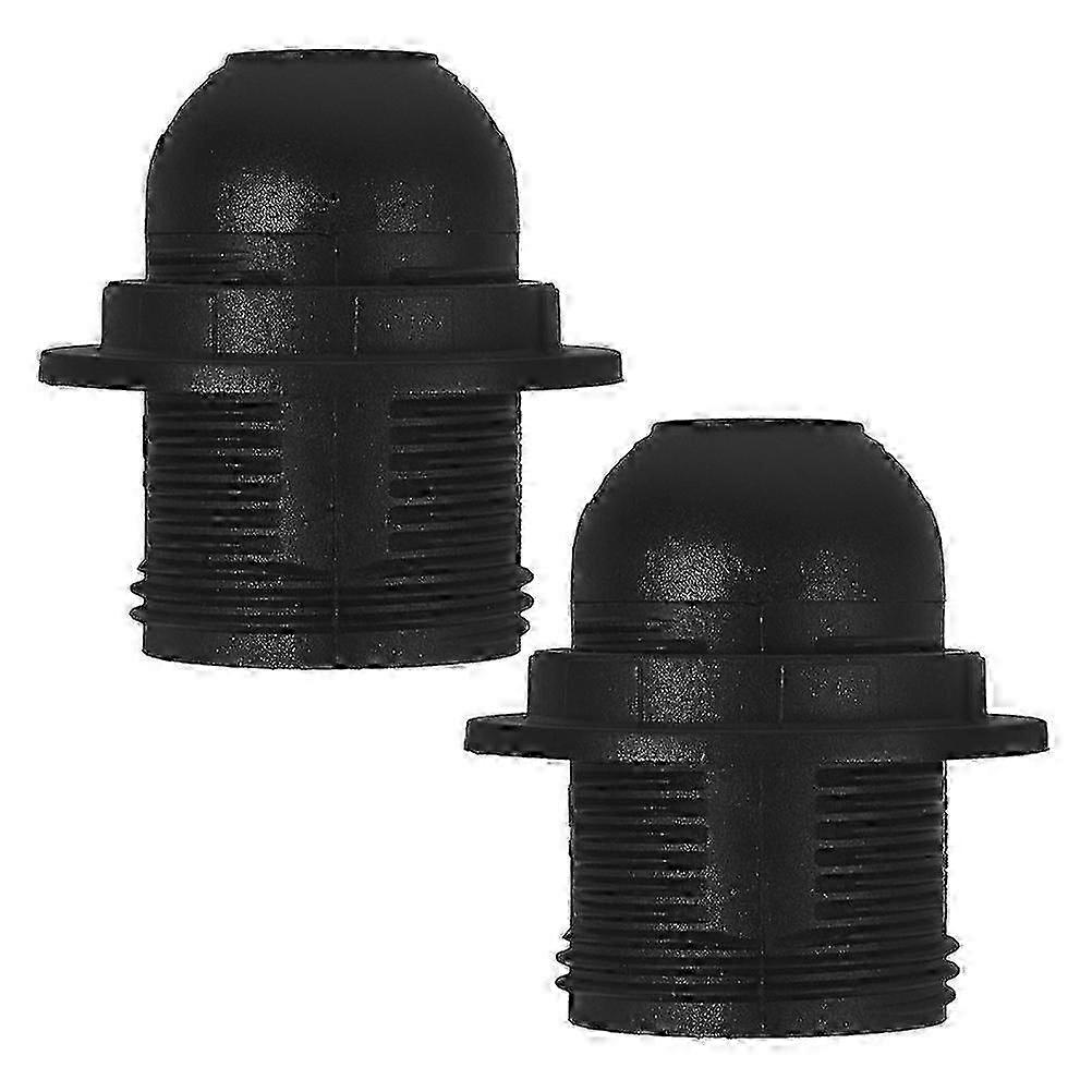 Light Sockets E26 Lamp Holder for 2Pcs Black Medium Screw Replacement