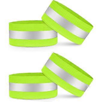 Elastisches, reflektierendes Band mit verstellbarem Verschluss (8 cm) und reflektierendes Band (2 cm) – für Arme, Beine und Knöchel