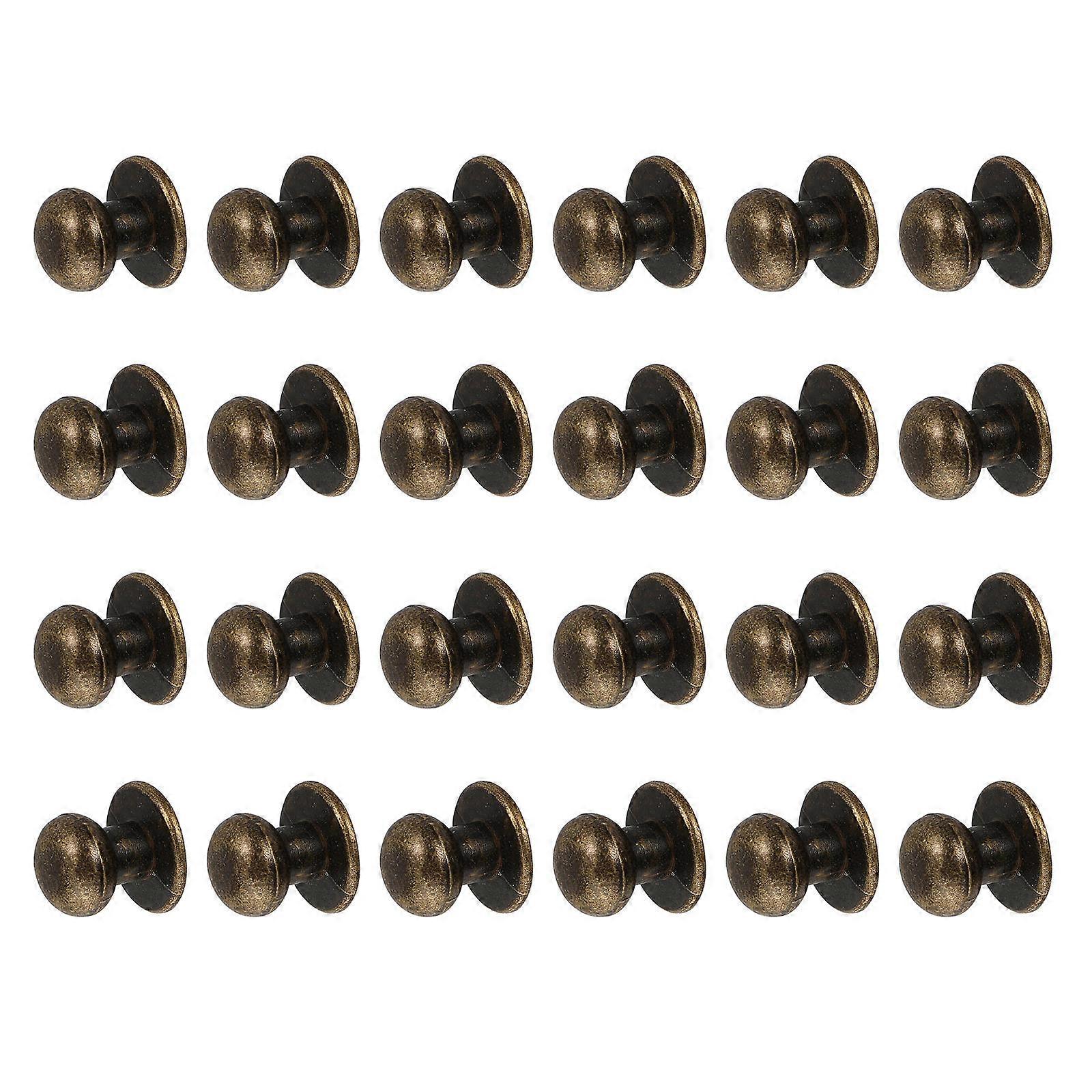 Dark Brown Zinc Alloy Cupboard Handles 24Pcs Pacifier Shape Drawer Knobs